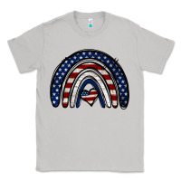 Moon Dust USA American Flag Rainbow Classic Tee - Jasminsmagicworld