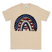 Mushroom USA American Flag Rainbow Classic Tee - Jasminsmagicworld