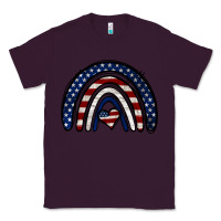 Plum USA American Flag Rainbow Classic Tee - Jasminsmagicworld