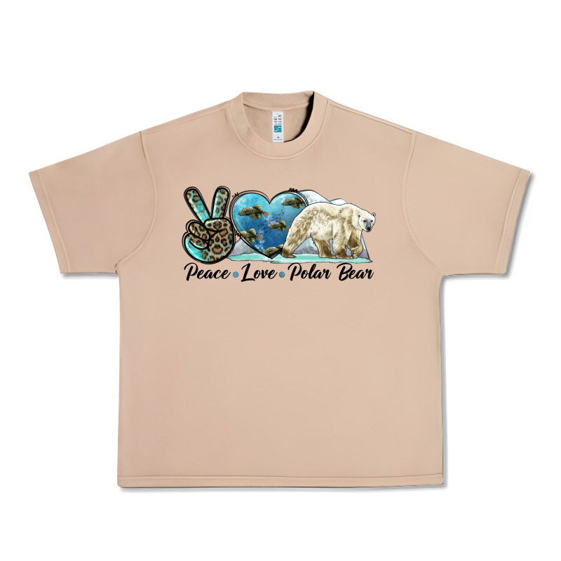 Peace Love Polar Bear Urban Heavy Tee by LillyAllenDesigns | Teevron