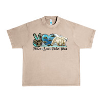 French Oak peace love polar bear Urban Heavy Tee - LillyAllenDesigns
