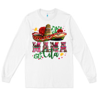 White mama cita with sombrero hat and roses Long Sleeve Tee - Artiststas