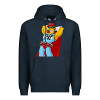 Navy The Simpsons duff beer Premium Hoodie - artisFamous