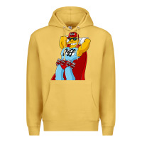 Antique Gold The Simpsons duff beer Premium Hoodie - artisFamous