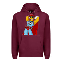 Burgundy The Simpsons duff beer Premium Hoodie - artisFamous