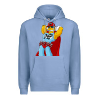 Colony Blue The Simpsons duff beer Premium Hoodie - artisFamous