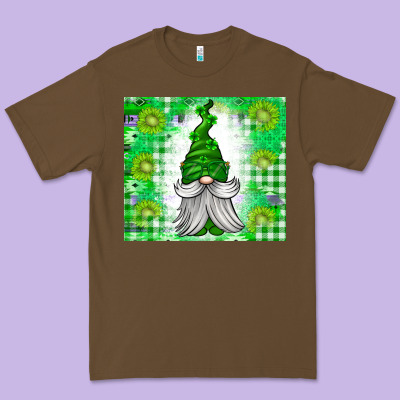 St. Patricks Day Gnome Premium Tee Designed By Cowhidedigitalart