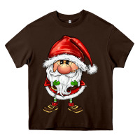 Chocolate Brown santa gnomes Heavy Core Tee - FaDigitalArtStudio
