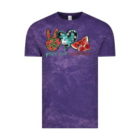 Cloud Purple peace love watermelon Vintage Tee - SublimationCraftShop