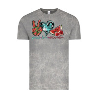 Cloud Rock peace love watermelon Vintage Tee - SublimationCraftShop