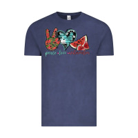 Vintage Denim peace love watermelon Vintage Tee - SublimationCraftShop