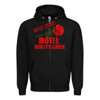 Black rosebud  motel schtts creex Zipper Hoodie - Bettercallsaul