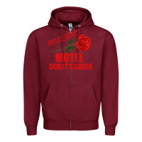 Burgundy rosebud  motel schtts creex Zipper Hoodie - Bettercallsaul