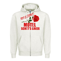 Oatmeal Heather rosebud  motel schtts creex Zipper Hoodie - Bettercallsaul