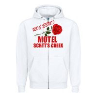 White rosebud  motel schtts creex Zipper Hoodie - Bettercallsaul