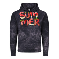 Cloud Black summer watermelon and strawberry Vintage Hoodie - BarkalooDesign