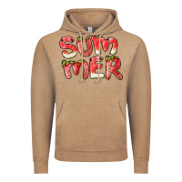 Vintage Coffee summer watermelon and strawberry Vintage Hoodie - BarkalooDesign