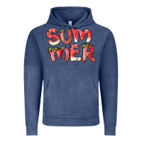Vintage Denim summer watermelon and strawberry Vintage Hoodie - BarkalooDesign