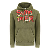 Vintage Olive summer watermelon and strawberry Vintage Hoodie - BarkalooDesign