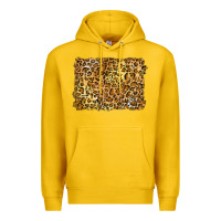 Lemon handdrawn leopard pattern yellow Premium Hoodie - BarkalooDesign