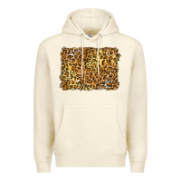 Sandshell handdrawn leopard pattern yellow Premium Hoodie - BarkalooDesign