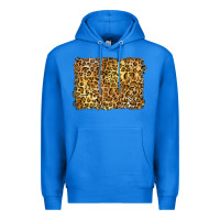 True Royal handdrawn leopard pattern yellow Premium Hoodie - BarkalooDesign