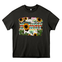 Asphalt Howdy Serape And Sunflower Heavy Core Tee - RanaPortraitStore