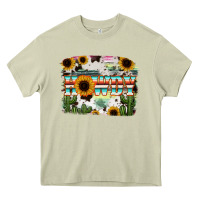 Mossy Howdy Serape And Sunflower Heavy Core Tee - RanaPortraitStore