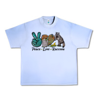 Grape Ice Peace love raccoon Urban Heavy Tee - LillyAllenDesigns