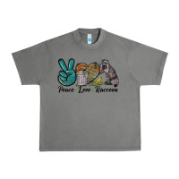 Tornado Peace love raccoon Urban Heavy Tee - LillyAllenDesigns