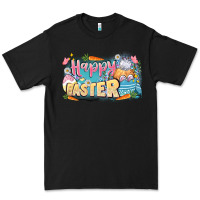 Black Happy Easter Premium Tee - LillyAllenDesigns