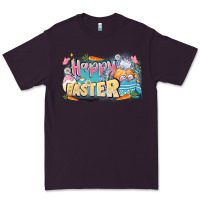 Plum Happy Easter Premium Tee - LillyAllenDesigns