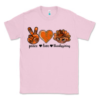 Bubblegum Pink peace love thanksgiving bbs Classic Tee - BundleAndBundleShop