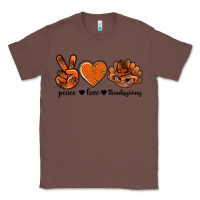 Chestnut peace love thanksgiving bbs Classic Tee - BundleAndBundleShop
