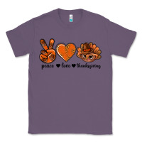 Lavender peace love thanksgiving bbs Classic Tee - BundleAndBundleShop