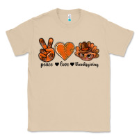 Mushroom peace love thanksgiving bbs Classic Tee - BundleAndBundleShop