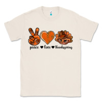 Natural peace love thanksgiving bbs Classic Tee - BundleAndBundleShop