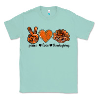 Seafoam peace love thanksgiving bbs Classic Tee - BundleAndBundleShop