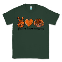 Sports Green peace love thanksgiving bbs Classic Tee - BundleAndBundleShop