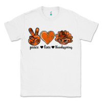 White peace love thanksgiving bbs Classic Tee - BundleAndBundleShop