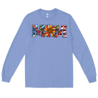 Colony Blue mom with sunflower Long Sleeve Tee - Artiststas