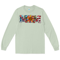 Matcha mom with sunflower Long Sleeve Tee - Artiststas