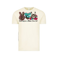 Vintage Arctic peace love maine coon cat Vintage Tee - LillyAllenDesigns