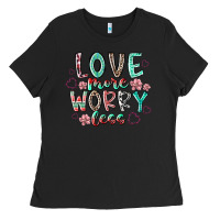 Black love more worry less Ladies Tee - RacoonDesign