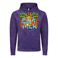 Cloud Purple summer waves and sun Vintage Hoodie - BarkalooDesign