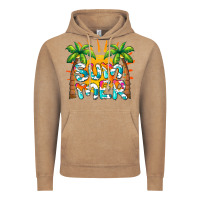Vintage Coffee summer waves and sun Vintage Hoodie - BarkalooDesign