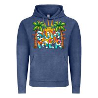 Vintage Denim summer waves and sun Vintage Hoodie - BarkalooDesign