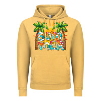 Vintage Mustard summer waves and sun Vintage Hoodie - BarkalooDesign