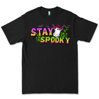 Black Stay Spooky Premium Tee - CowhideDigitalArt