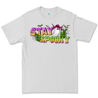 Dove Grey Stay Spooky Premium Tee - CowhideDigitalArt